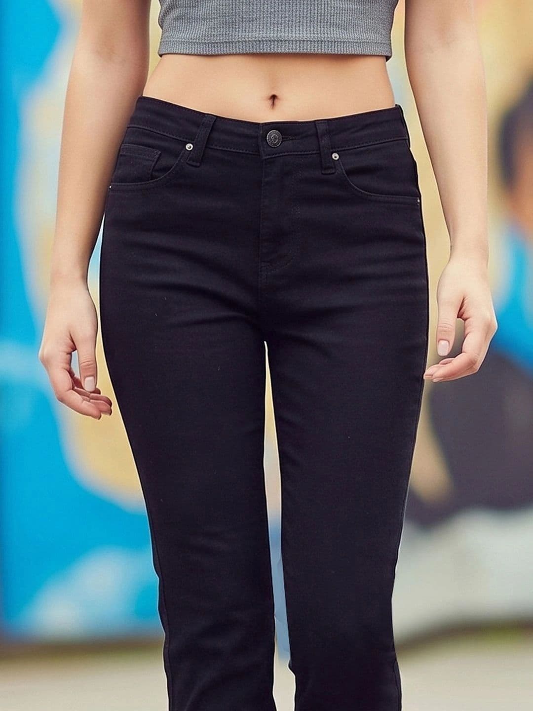 Style Quotient Women Classic Regular Fit High-Rise Stretchable Jeans thumbnail 4