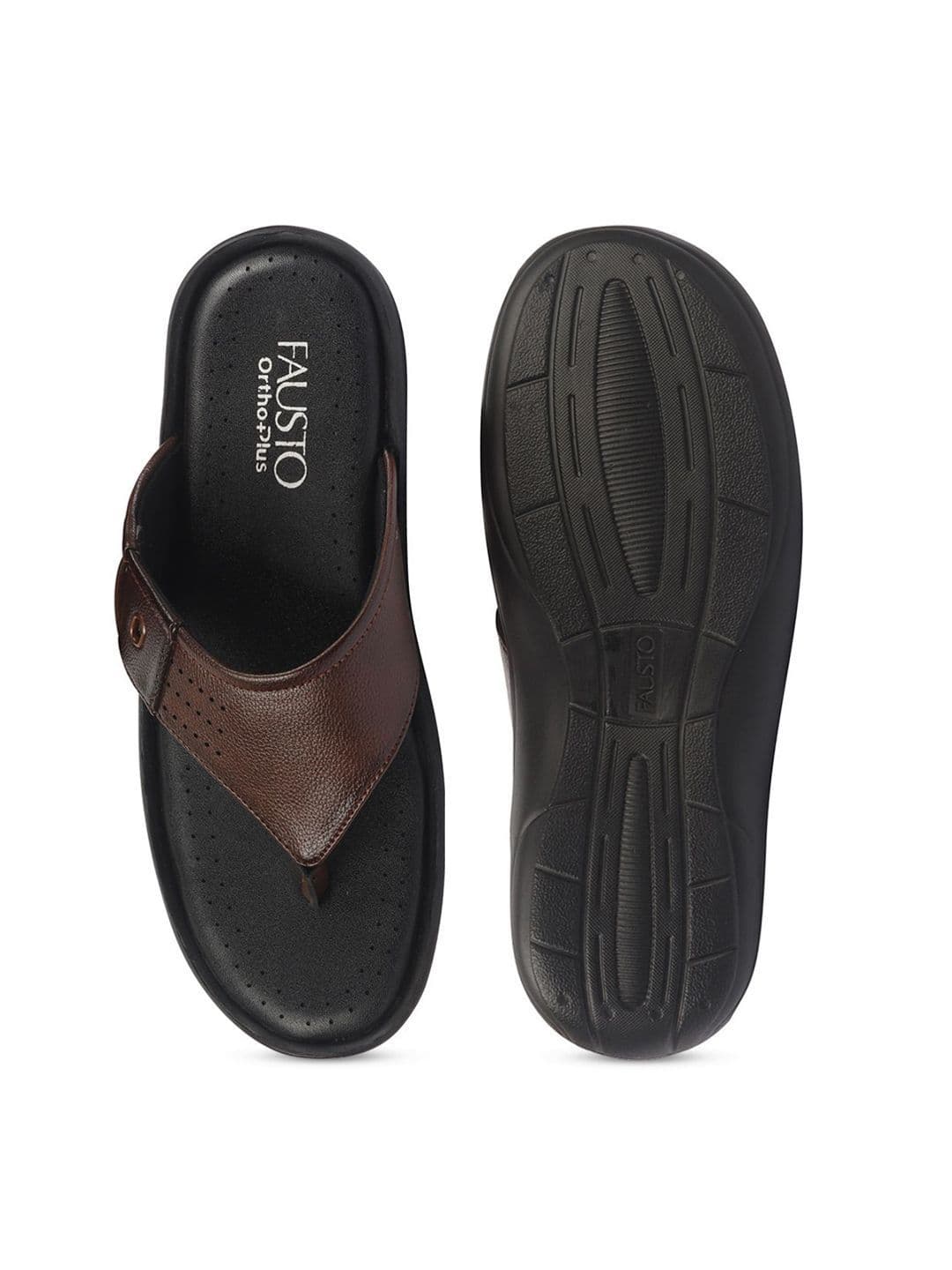 FAUSTO Men PU Open Toe Comfort Sandals thumbnail 5