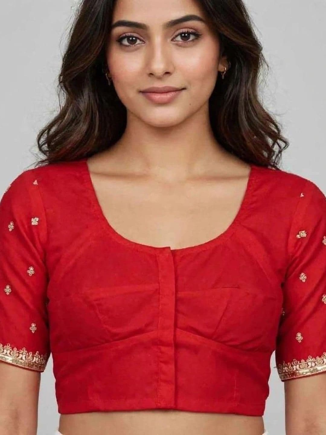 Binatex Silk Embellished Zari Saree Blouse thumbnail 2