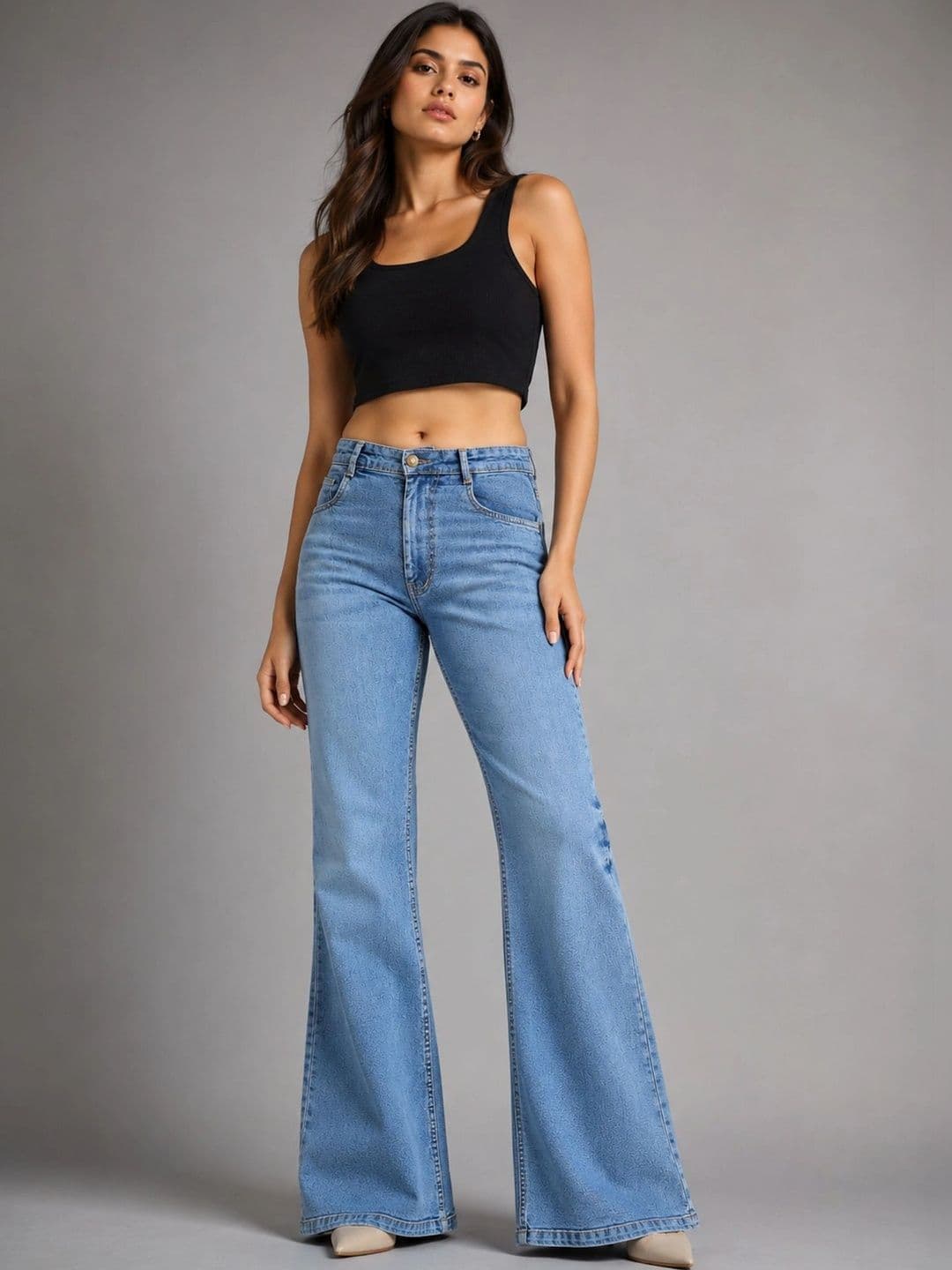 Encrypt Women Bootcut Mid-Rise Jeans thumbnail 4