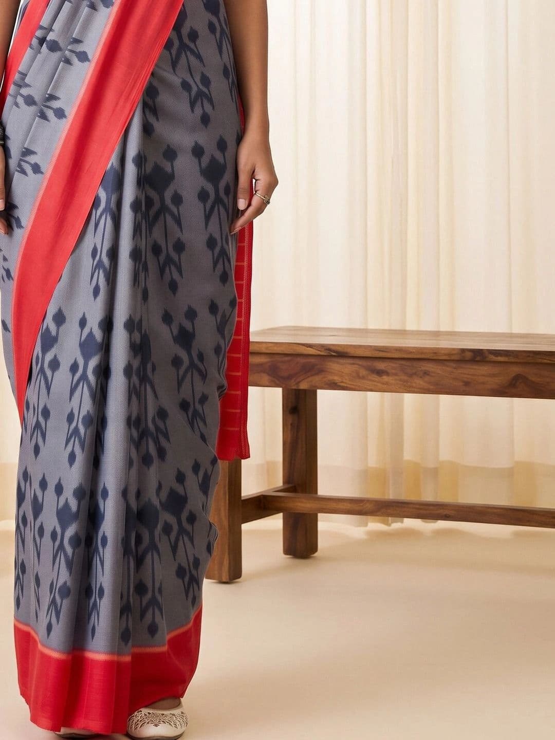 Saree mall Woven Design Designer Bagru Sarees thumbnail 3