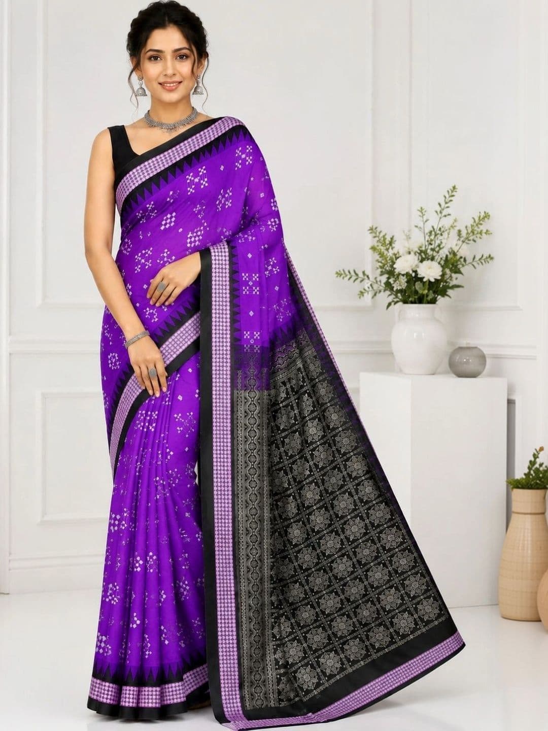 SHOPSILK Woven Design Art Silk Sambalpuri Saree thumbnail 5