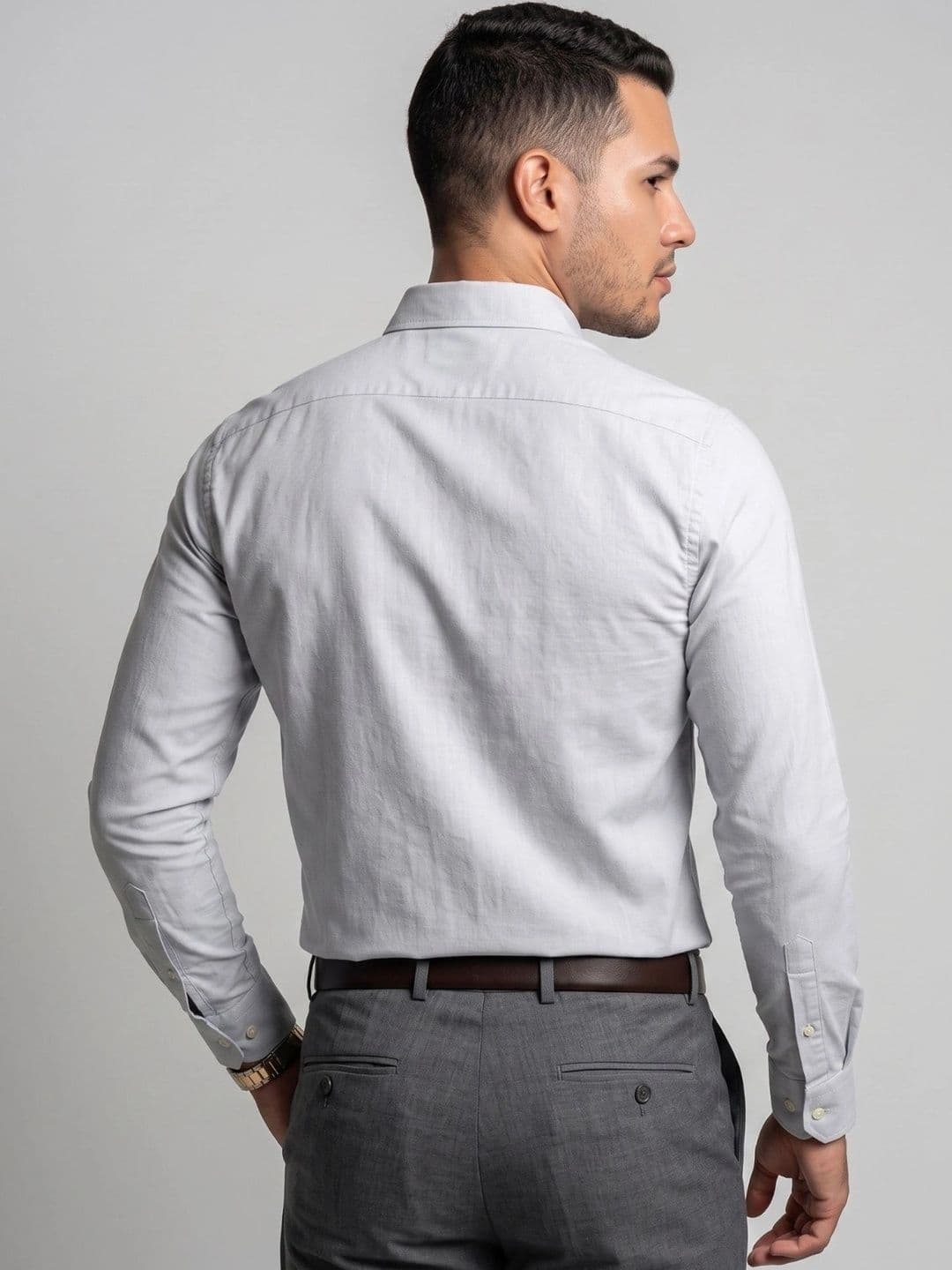 U.S. PITCHERS Men Modern Slim Fit Semiformal Shirt thumbnail 4