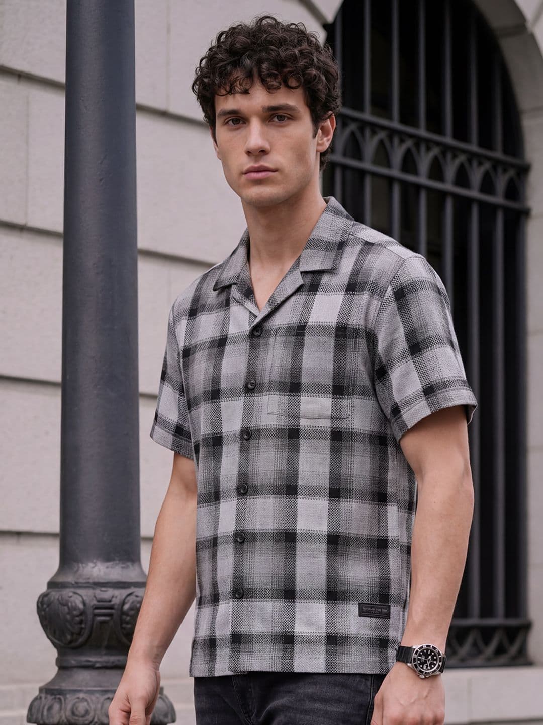 Roadster Life Co. Textured Weave Checked Shirt thumbnail 6