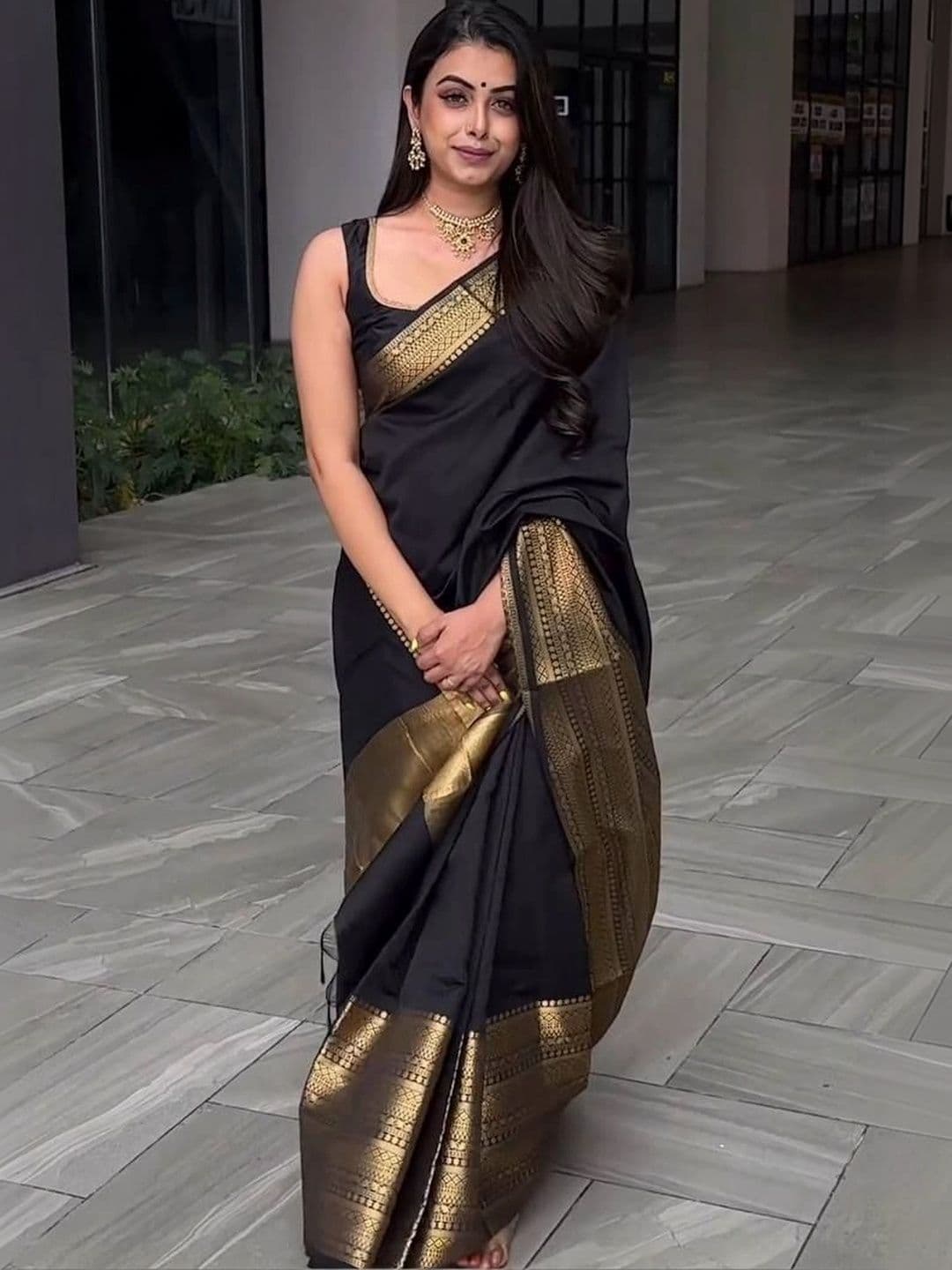 revika Woven Design Zari Art Silk Designer Kanjeevaram Saree thumbnail 7