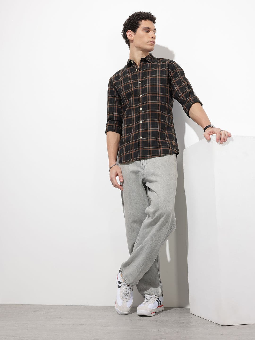Roadster Life Co. Soft Touch Checked Casual Shirt thumbnail 3