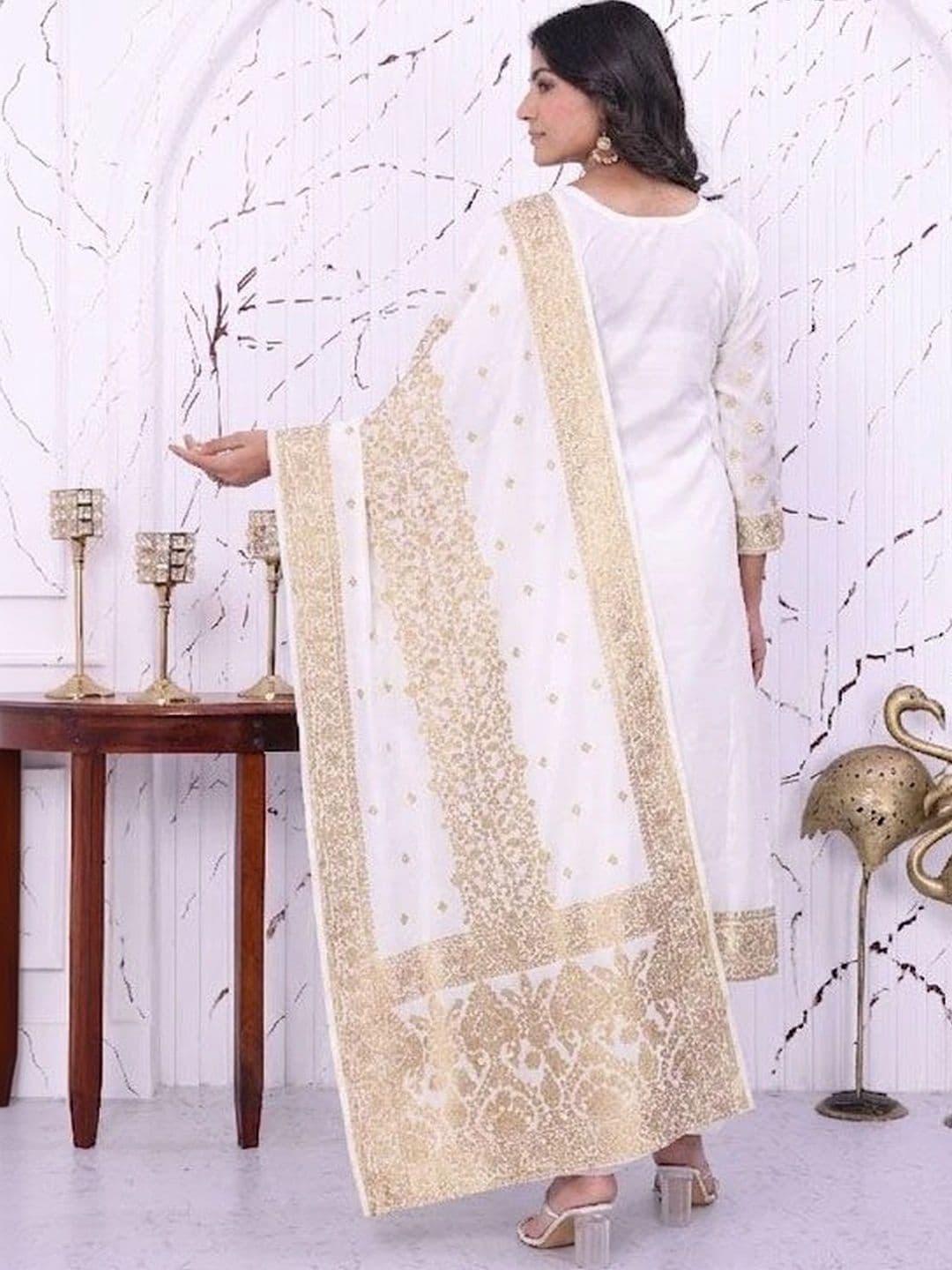 kantuba Art Silk Unstitched Dress Material thumbnail 6