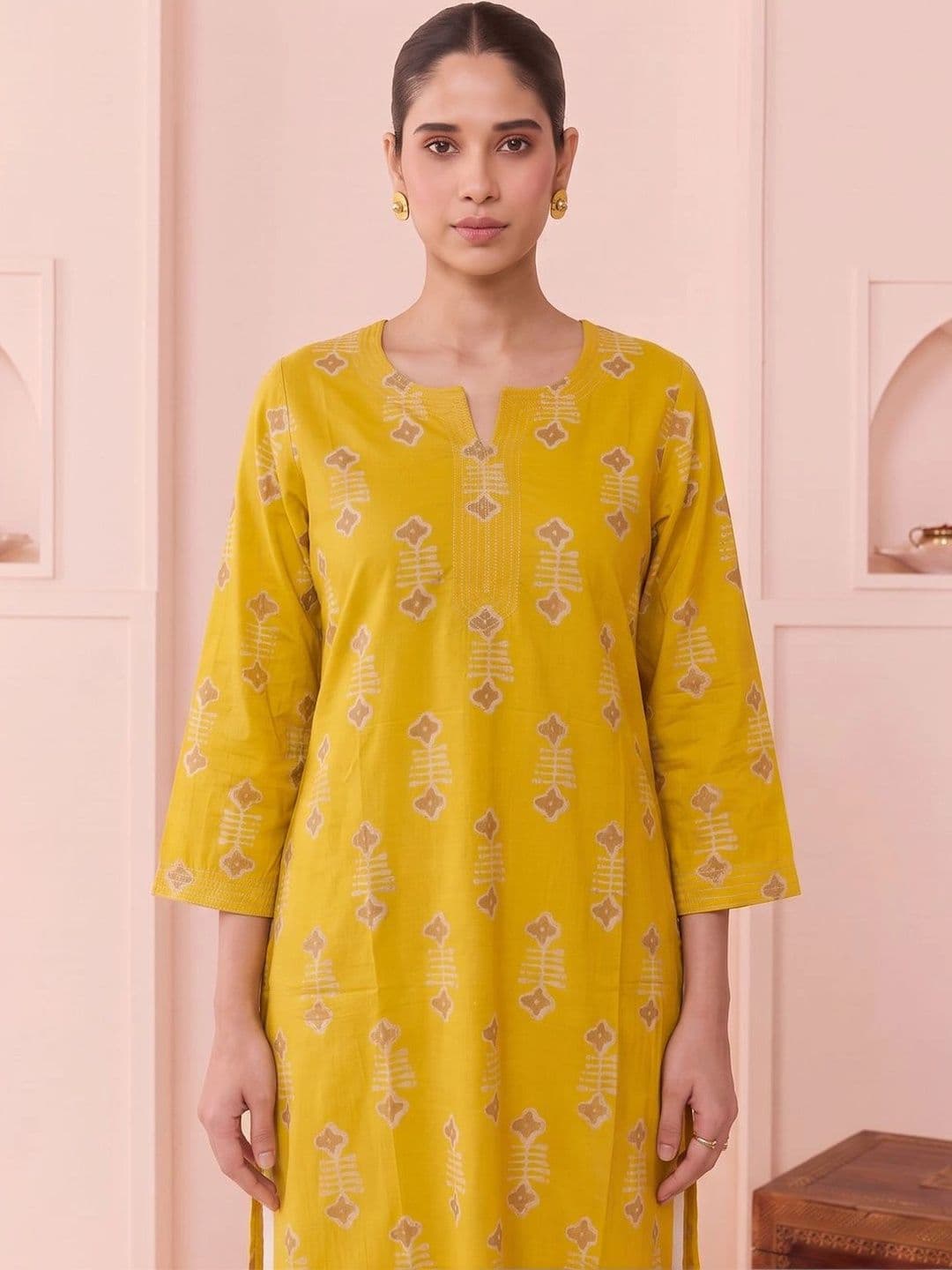 COTTON CULTURE Women Ethnic Motifs Printed Indie Prints Kurta thumbnail 6