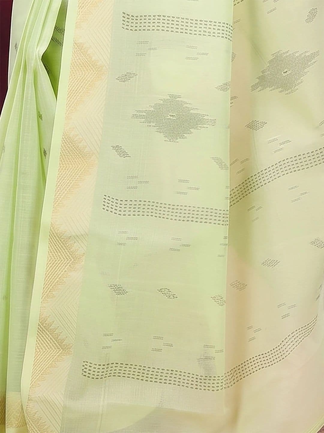 GitAsit Woven Design Zari Pure Cotton Handloom Taant Saree thumbnail 5