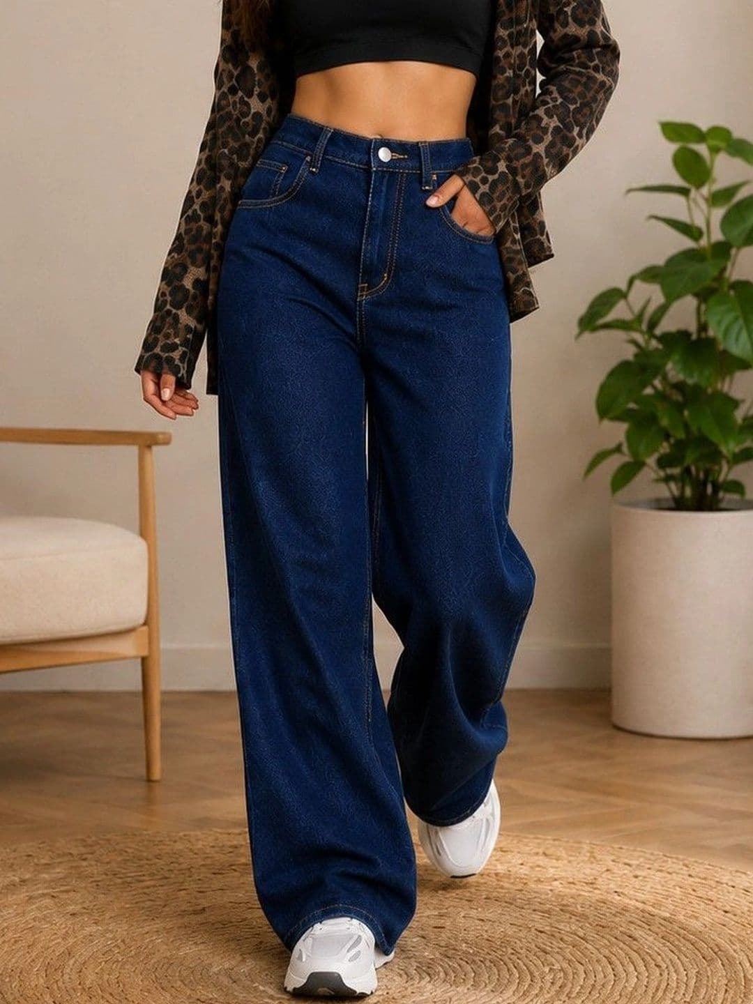 DENIMLOOK Women Flared High-Rise Jeans - view 1