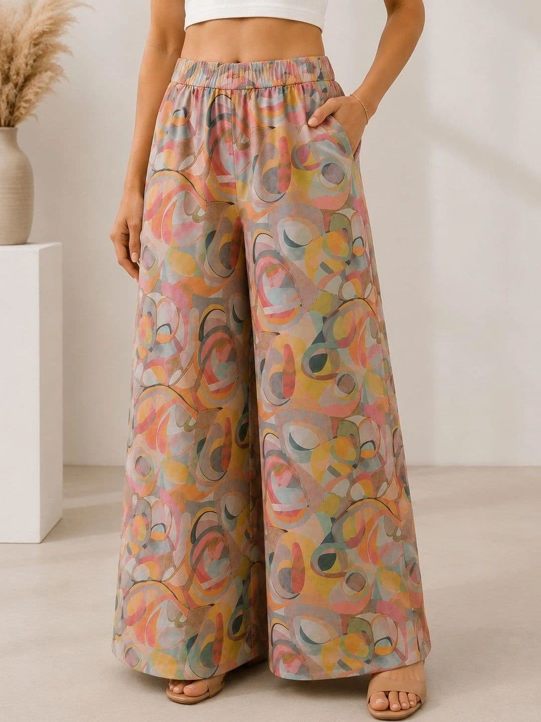 HAYA ETHNIC Women Printed Palazzos - view 1