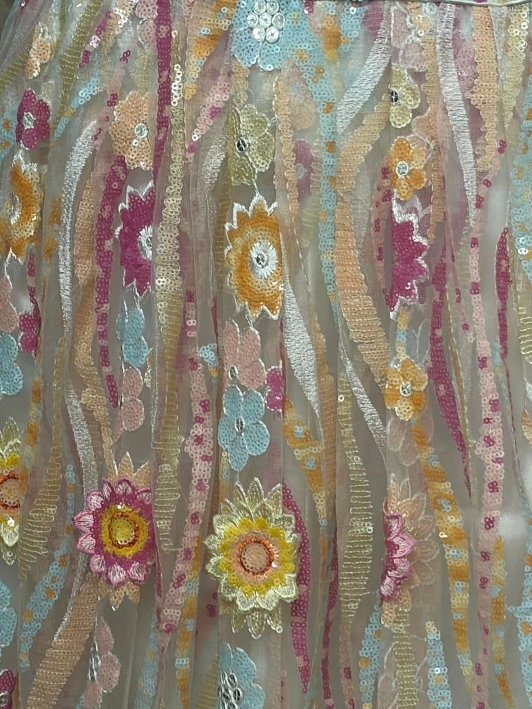 Indi Kal Embellished Sequinned Ready to Wear Lehenga & Blouse With Dupatta thumbnail 3