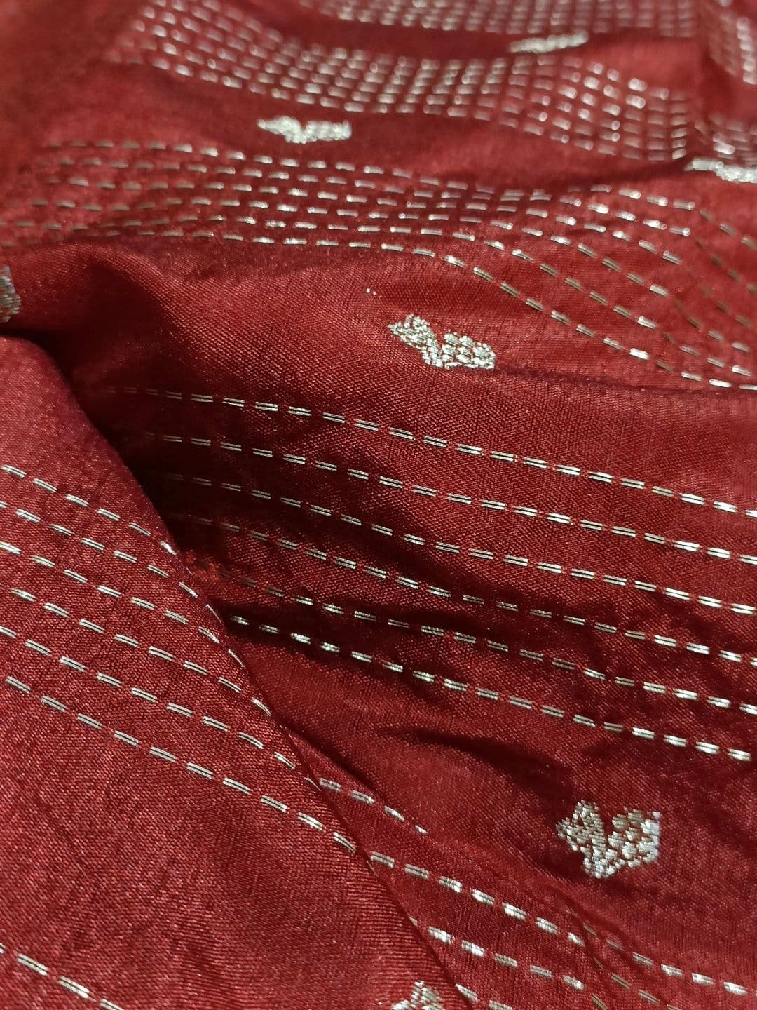 Weaversland Paisley Zari Art Silk Fusion Venkatgiri Saree thumbnail 2