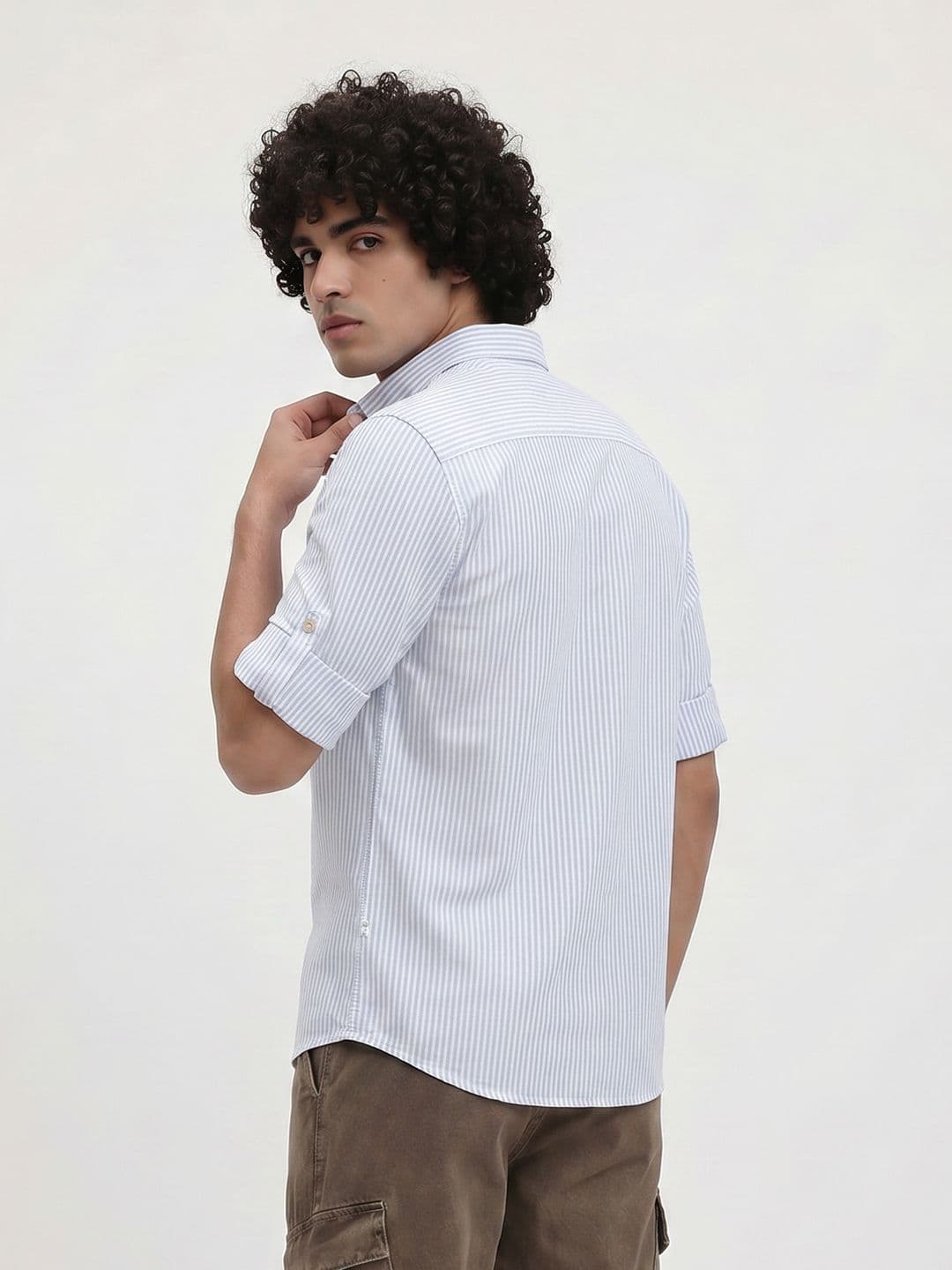 Roadster Life Co. Soft Touch Striped Casual Shirt thumbnail 5