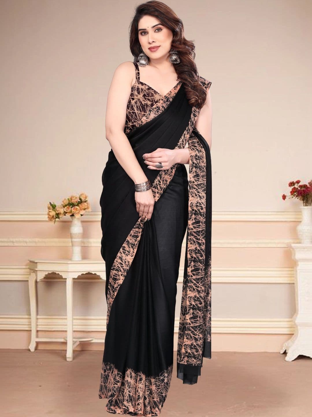 Owee Pure Chiffon Designer Saree thumbnail 4
