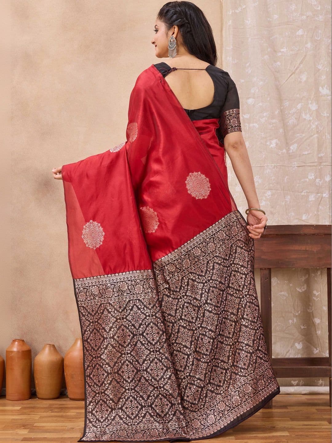 Moda Rapido Zari Art Silk Saree thumbnail 6