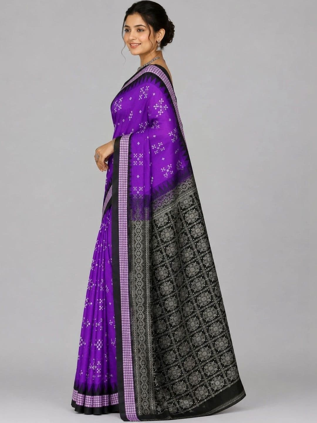 SHOPSILK Woven Design Zari Art Silk Sambalpuri Saree thumbnail 3