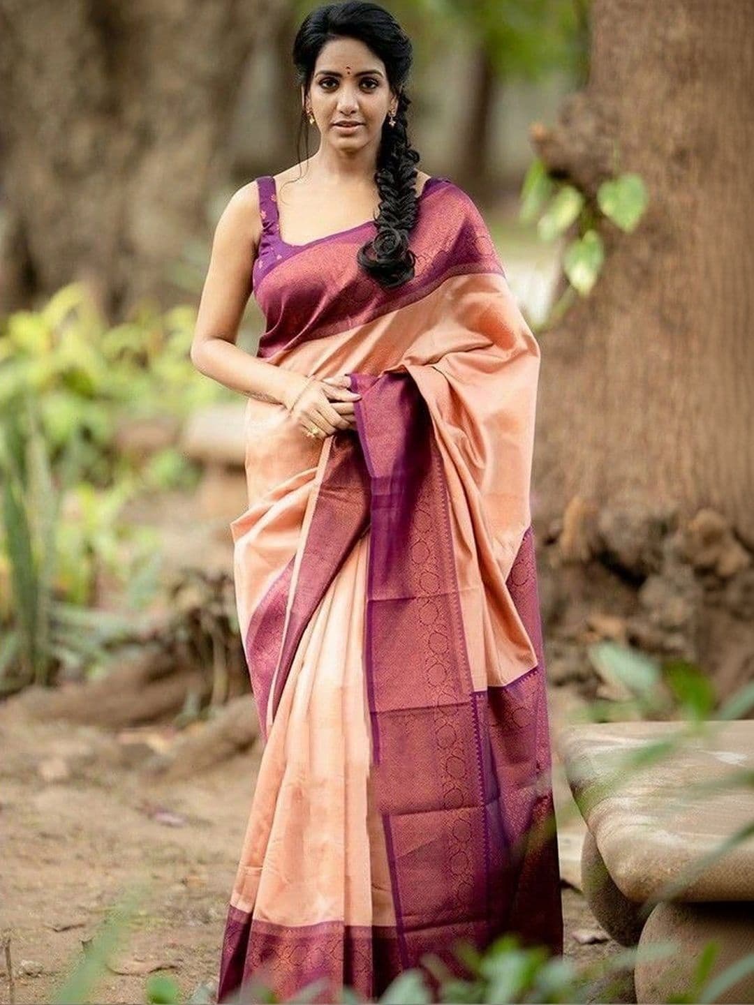 revika Woven Design Zari Art Silk Designer Kanjeevaram Saree - view 1