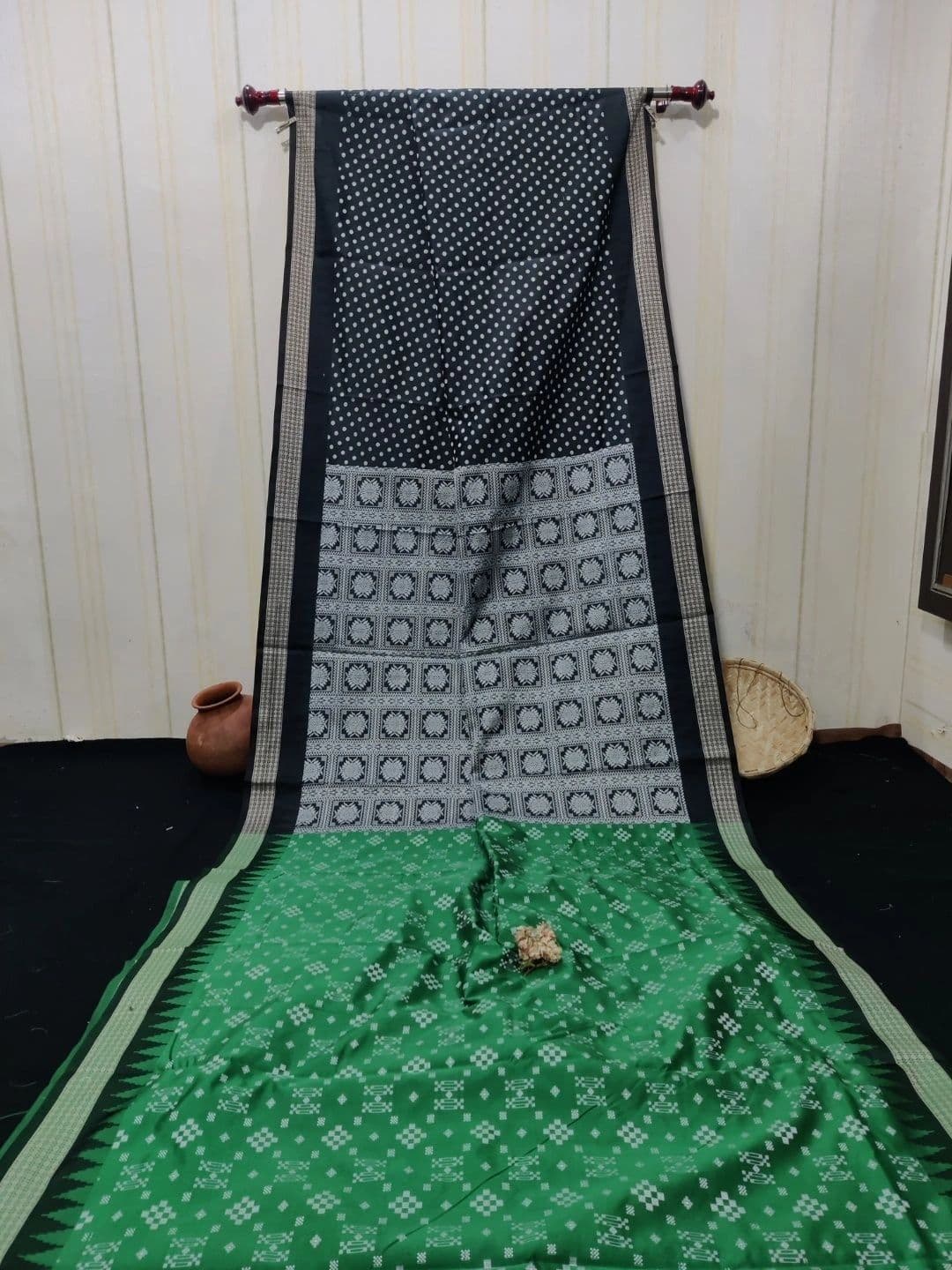 SHOPSILK Art Silk Sambalpuri Saree thumbnail 3