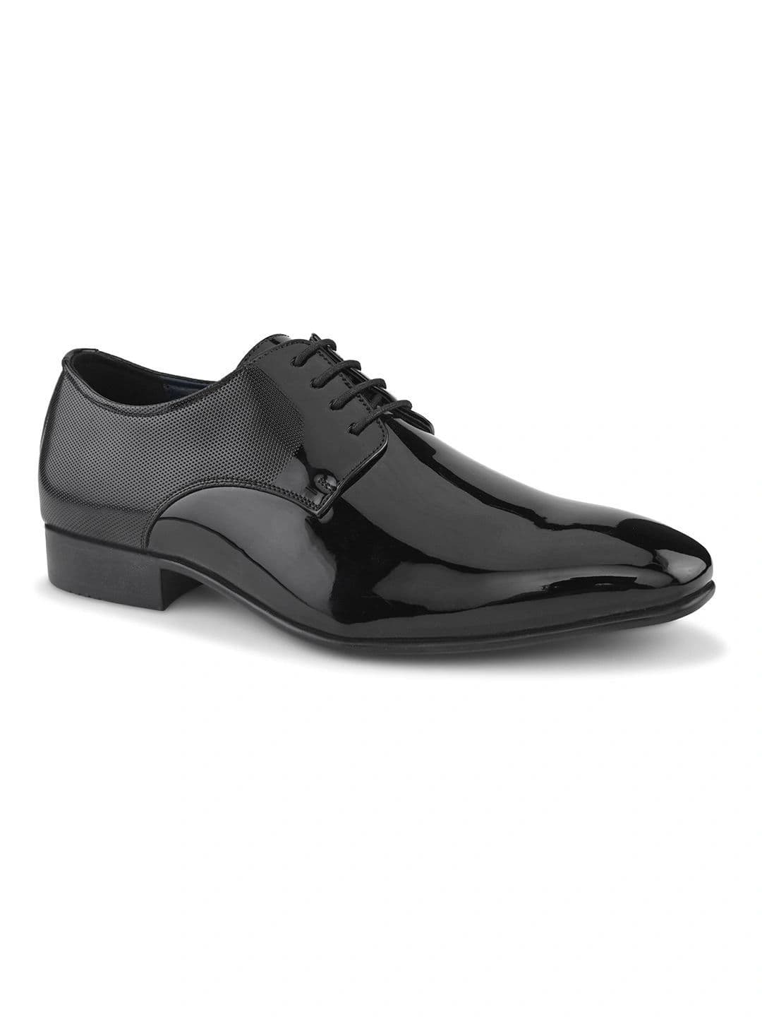 House of Pataudi Men Textured Formal Derbys thumbnail 6