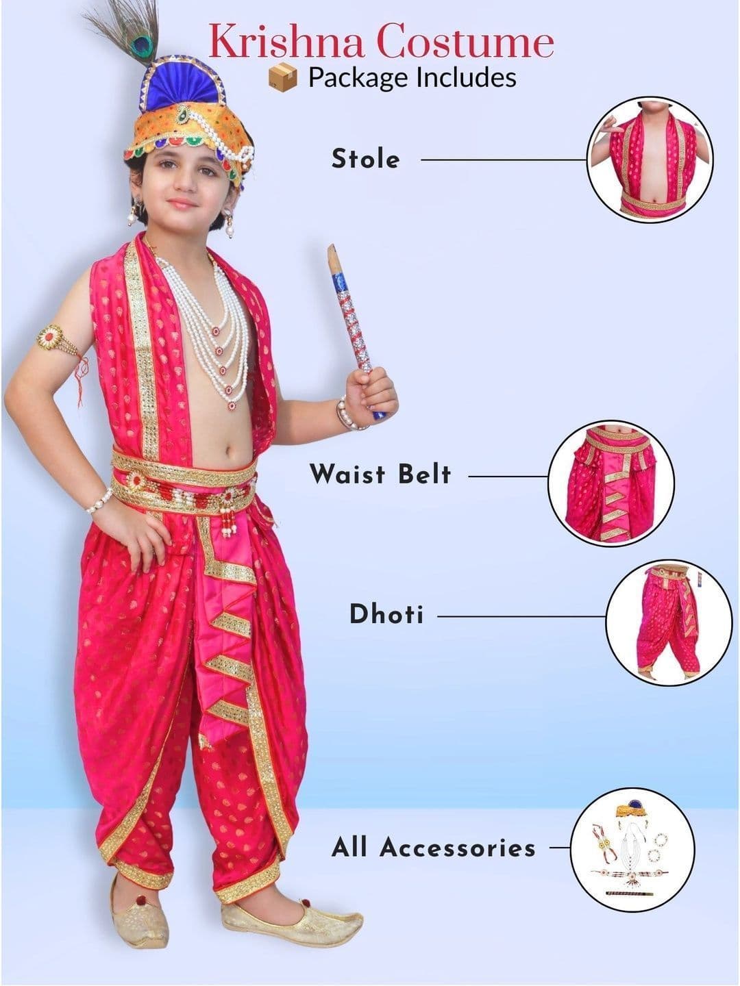 Kaku Fancy dresses Unisex Kids Printed Dhoti Pants thumbnail 5