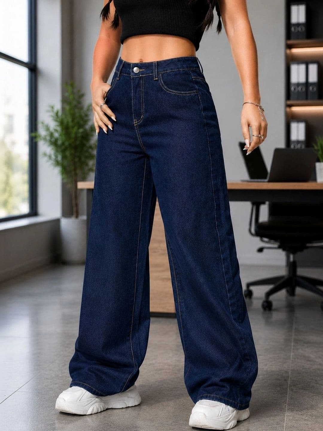 DENIMLOOK Women Flared High-Rise Jeans thumbnail 4