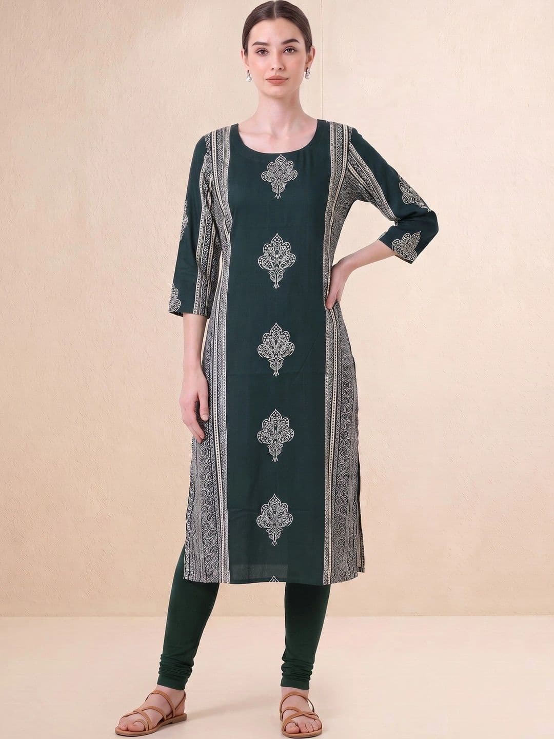 COTTON CULTURE Women Ethnic Motifs Printed Indie Prints Kurta - view 1