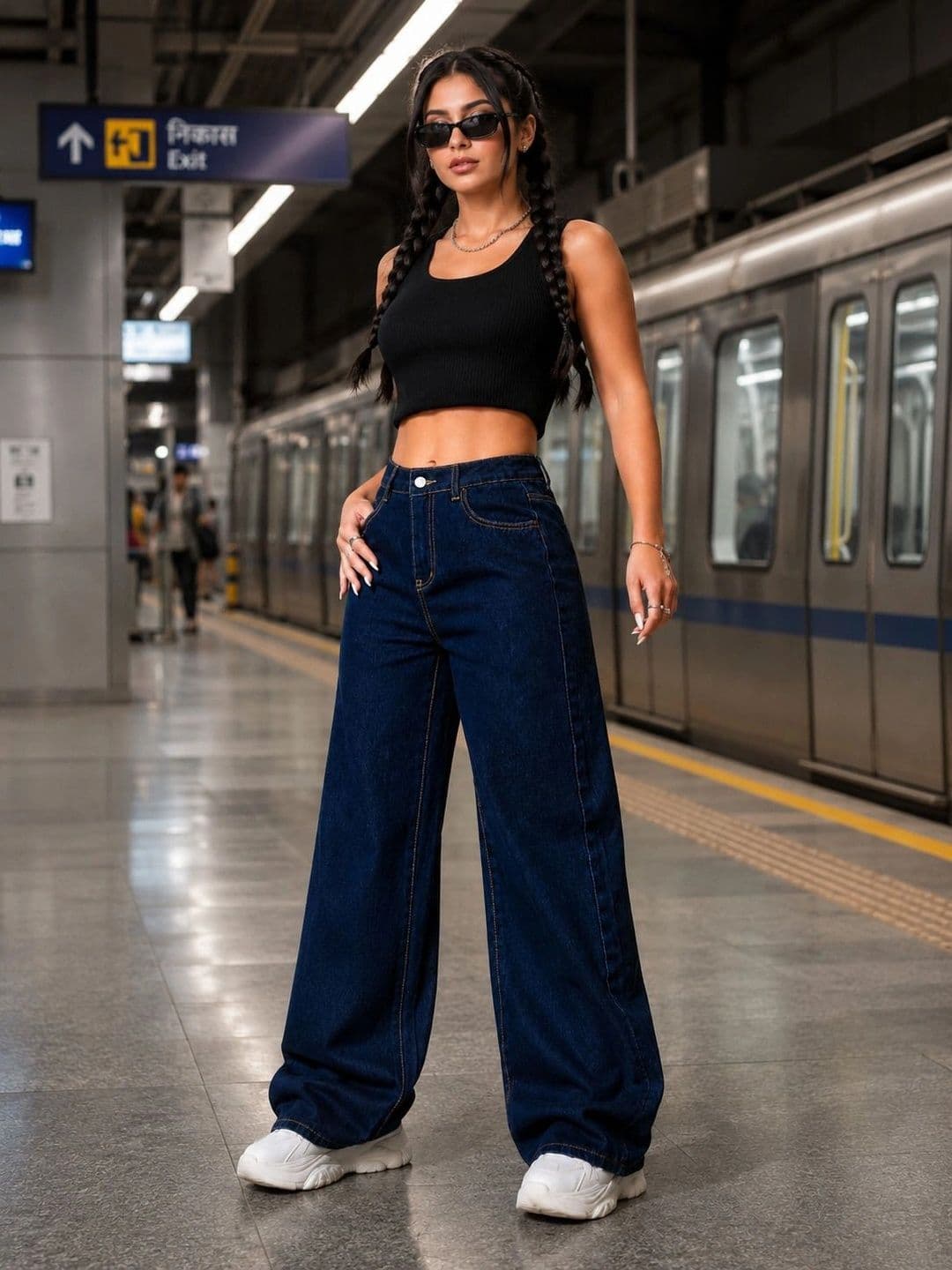 DENIMLOOK Women Flared High-Rise Jeans thumbnail 4