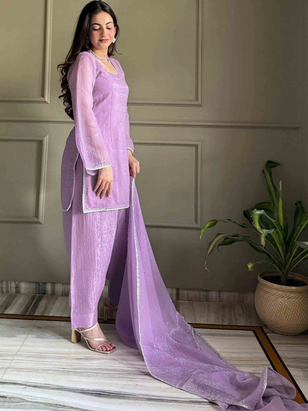 PALMIRA Women Regular Kurta with Patiala & With Dupatta thumbnail 5