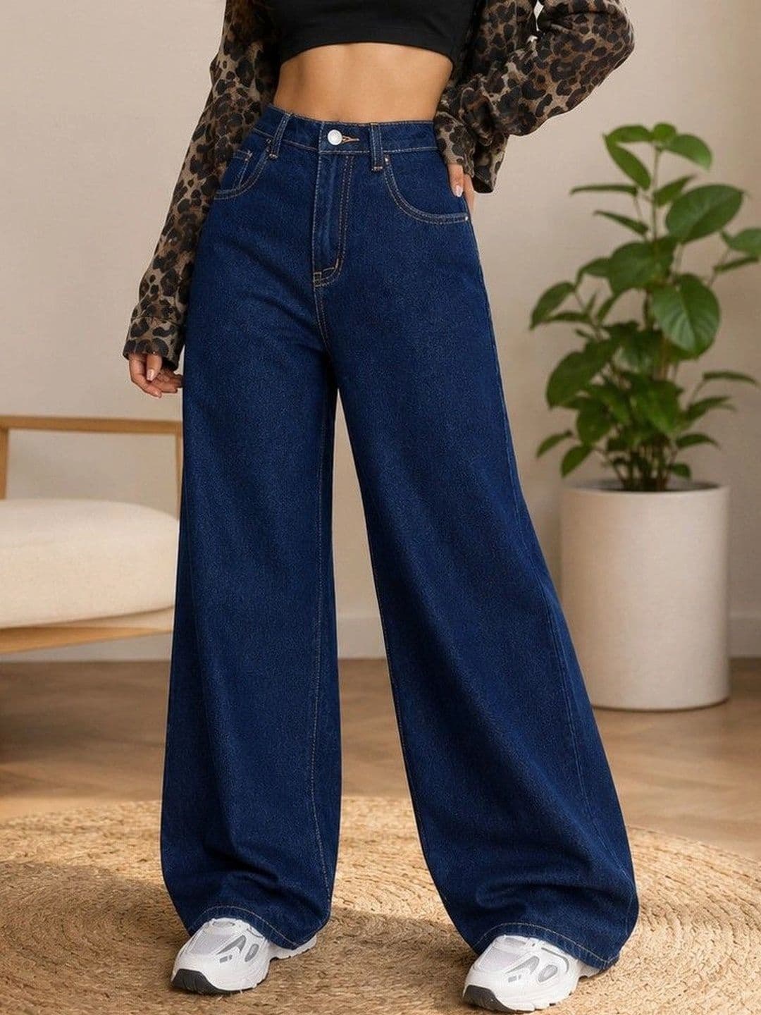 DENIMLOOK Women Flared High-Rise Jeans - view 1