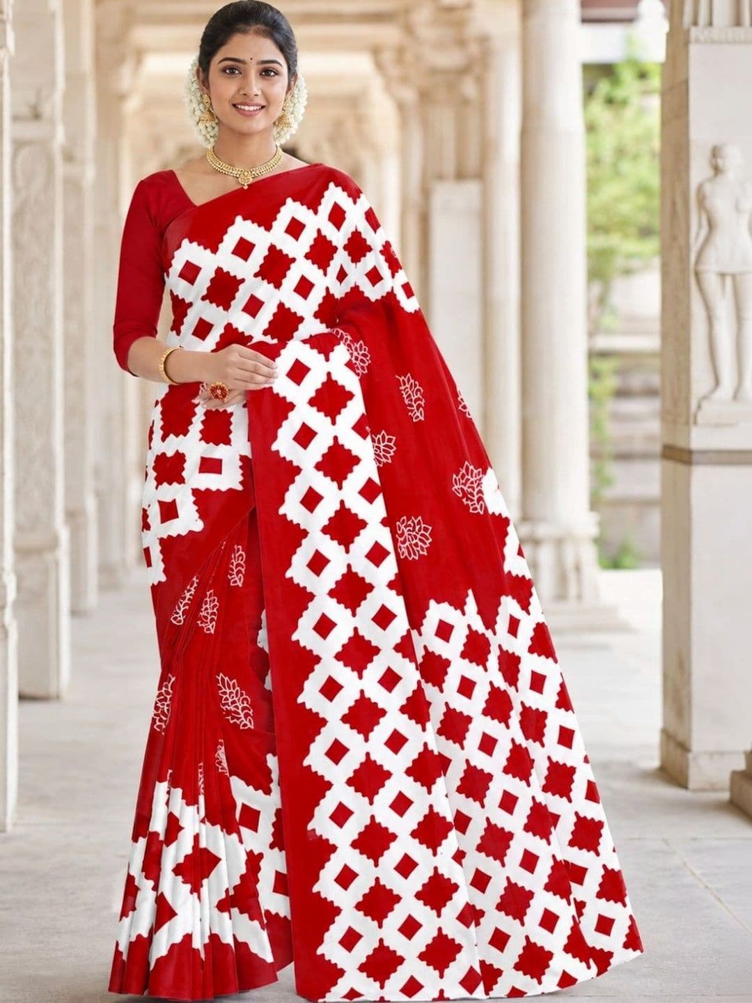 Karishma Pure Cotton Bandhani Saree thumbnail 4