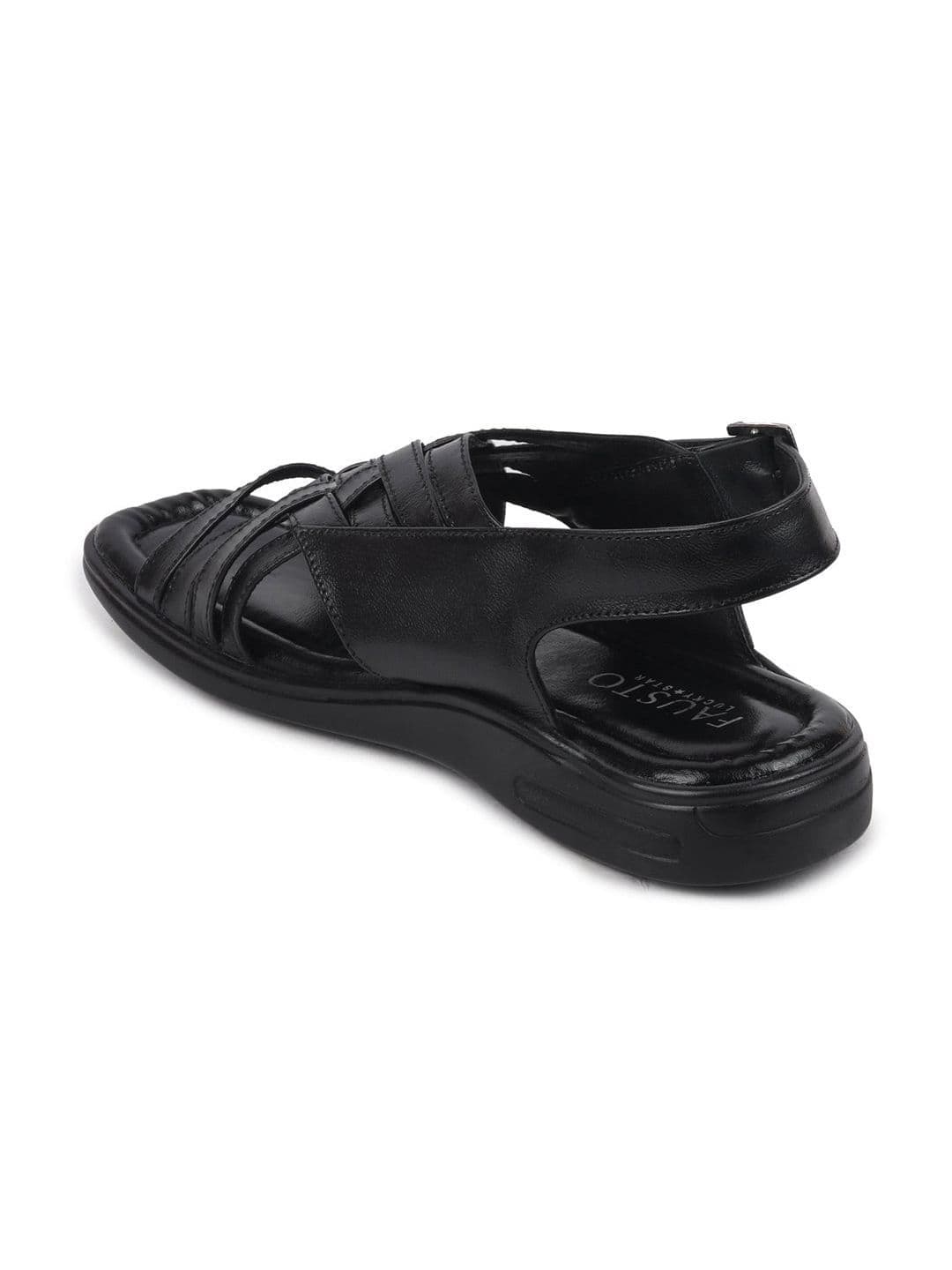 FAUSTO Men Leather Comfort Sandals thumbnail 3
