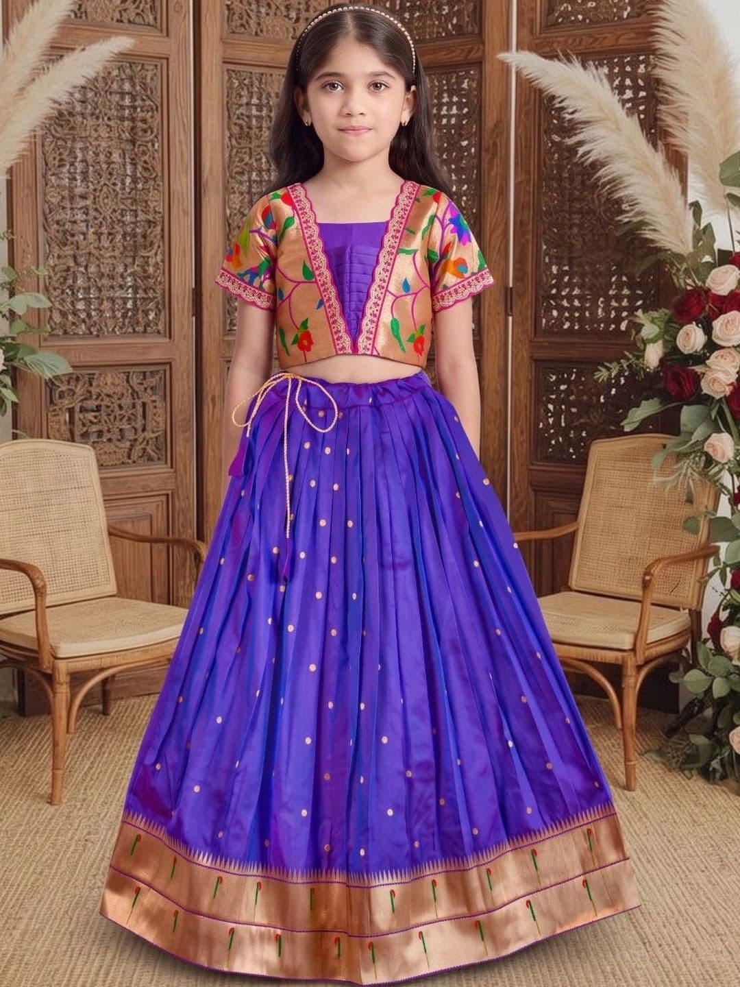 Sangria Girls Embroidered  Lehenga & Choli - view 1