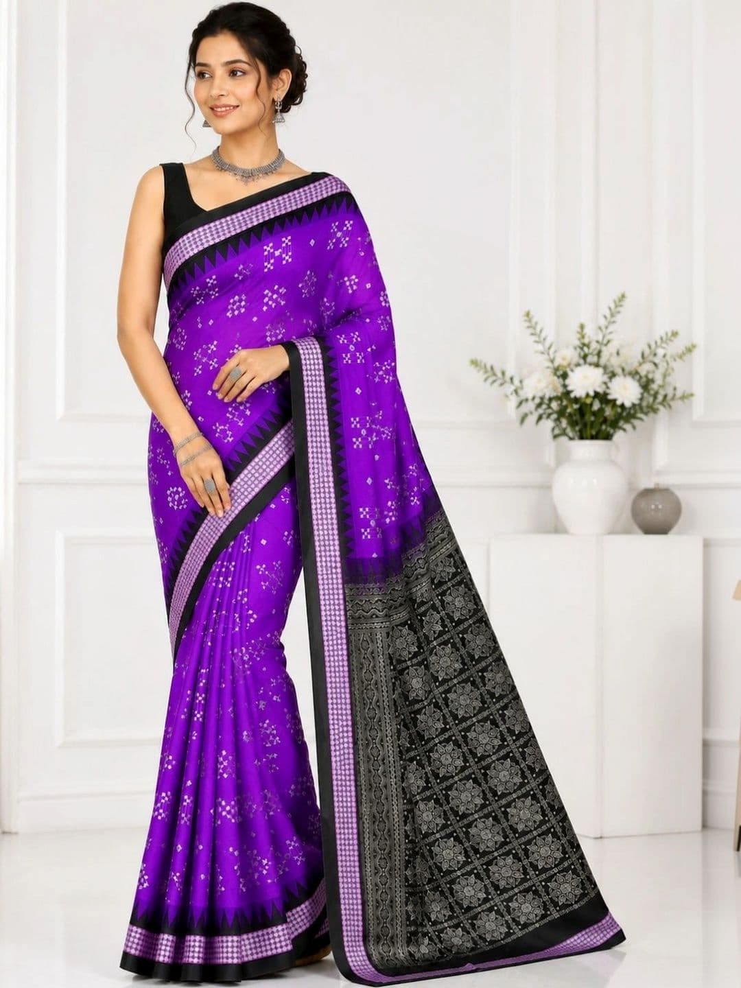 SHOPSILK Art Silk Sambalpuri Saree - view 1