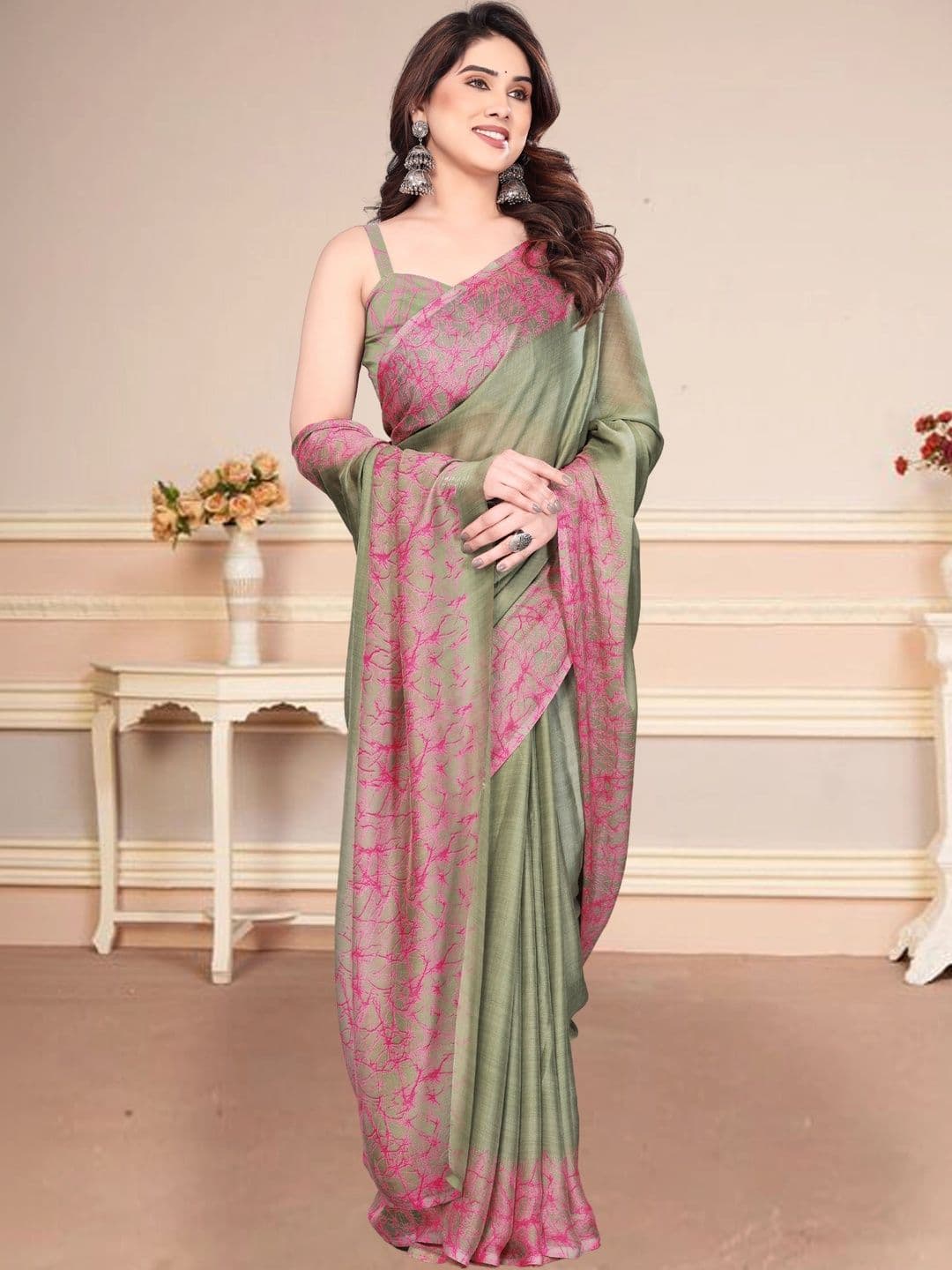 Owee Pure Chiffon Designer Saree - view 1