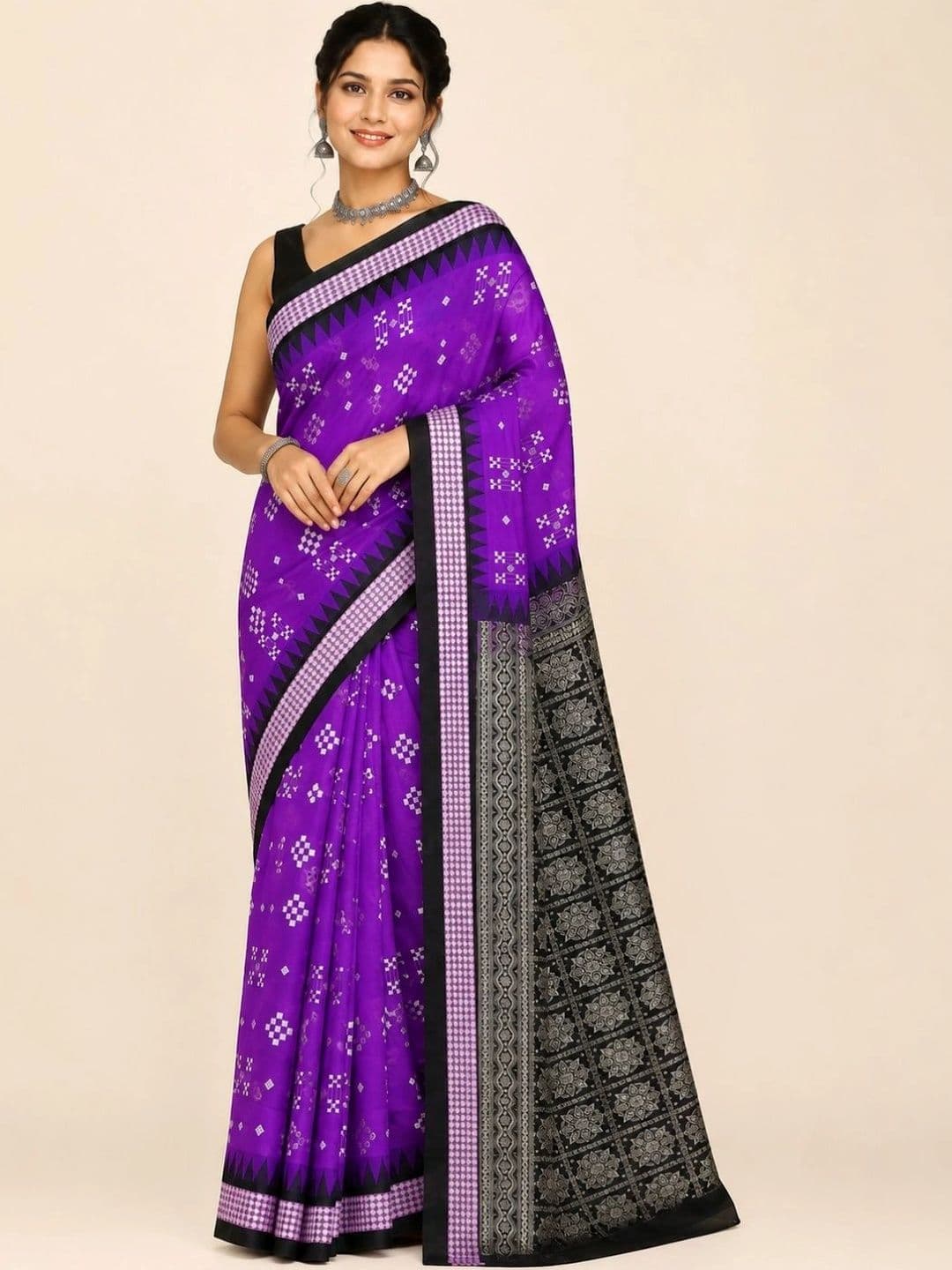 SHOPSILK Art Silk Sambalpuri Saree - view 1
