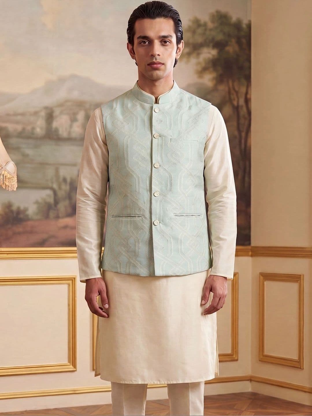 House of Pataudi Jacquard Woven Design Koti thumbnail 4