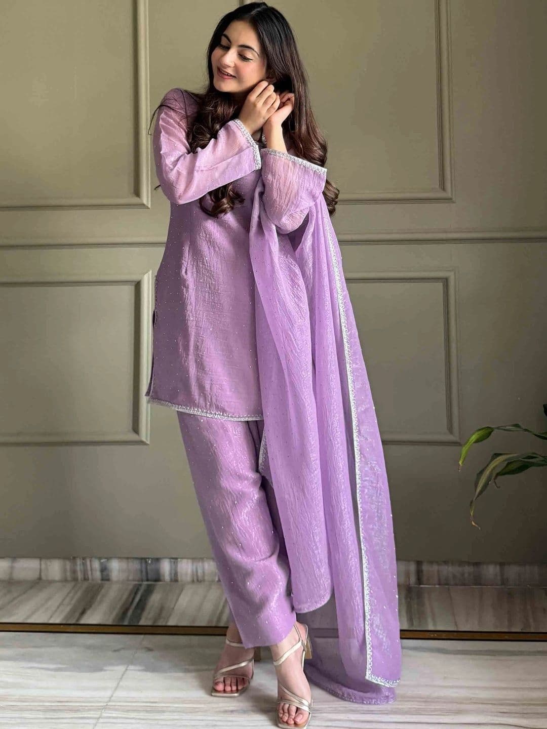 PALMIRA Women Regular Kurta with Patiala & With Dupatta - view 1