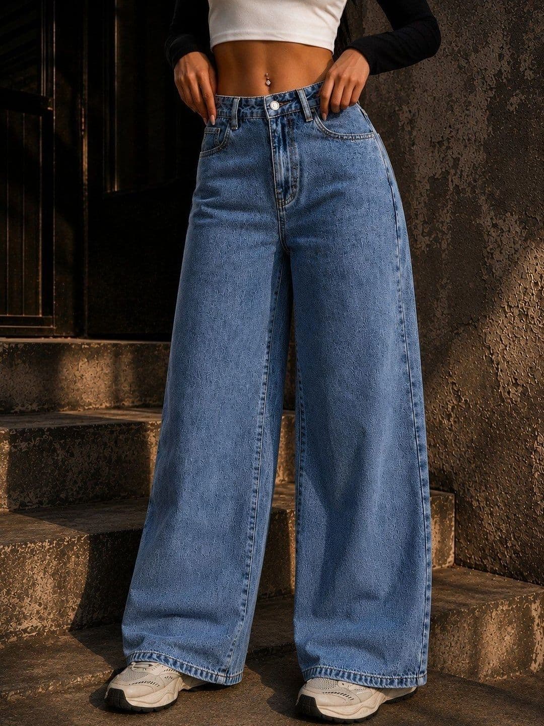 Flying Girls Women Comfort Boyfriend Fit High-Rise Light Fade Stretchable Jeans thumbnail 4