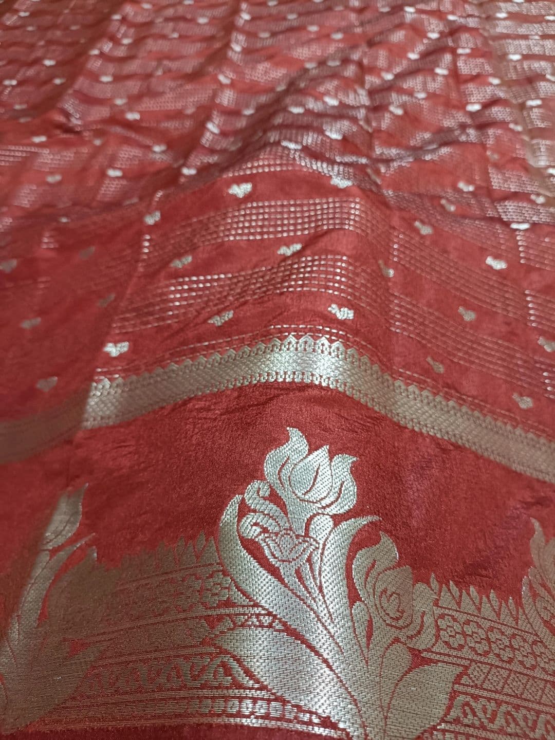 Weaversland Paisley Zari Art Silk Fusion Venkatgiri Saree thumbnail 6