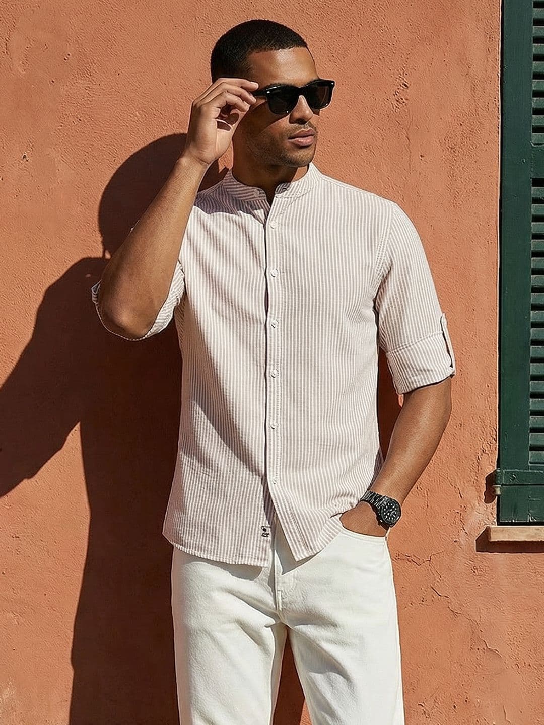 Roadster Life Co. Soft Touch Striped Casual Shirt thumbnail 2