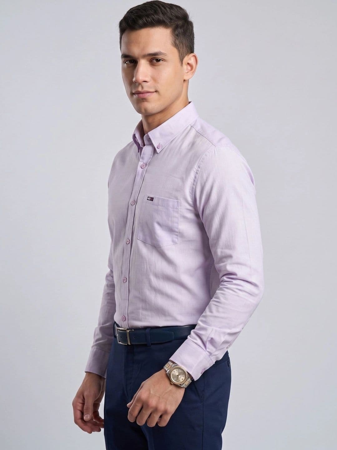 U.S. PITCHERS Men Modern Slim Fit Casual Shirt thumbnail 2