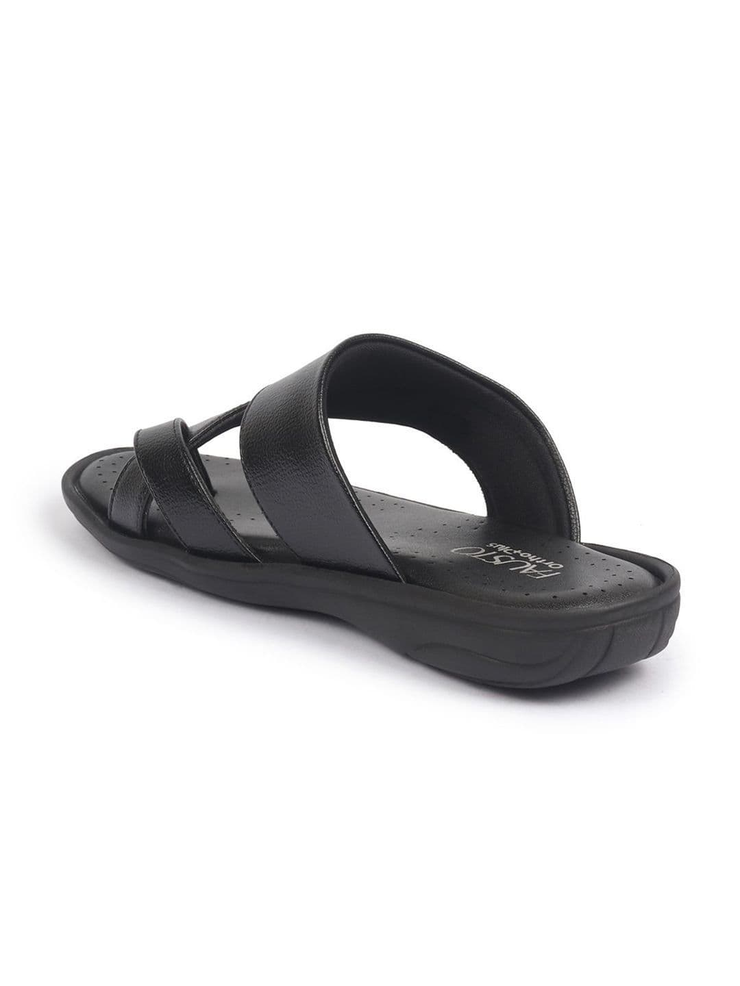 FAUSTO Men PU Slip-On Comfort Sandals thumbnail 6