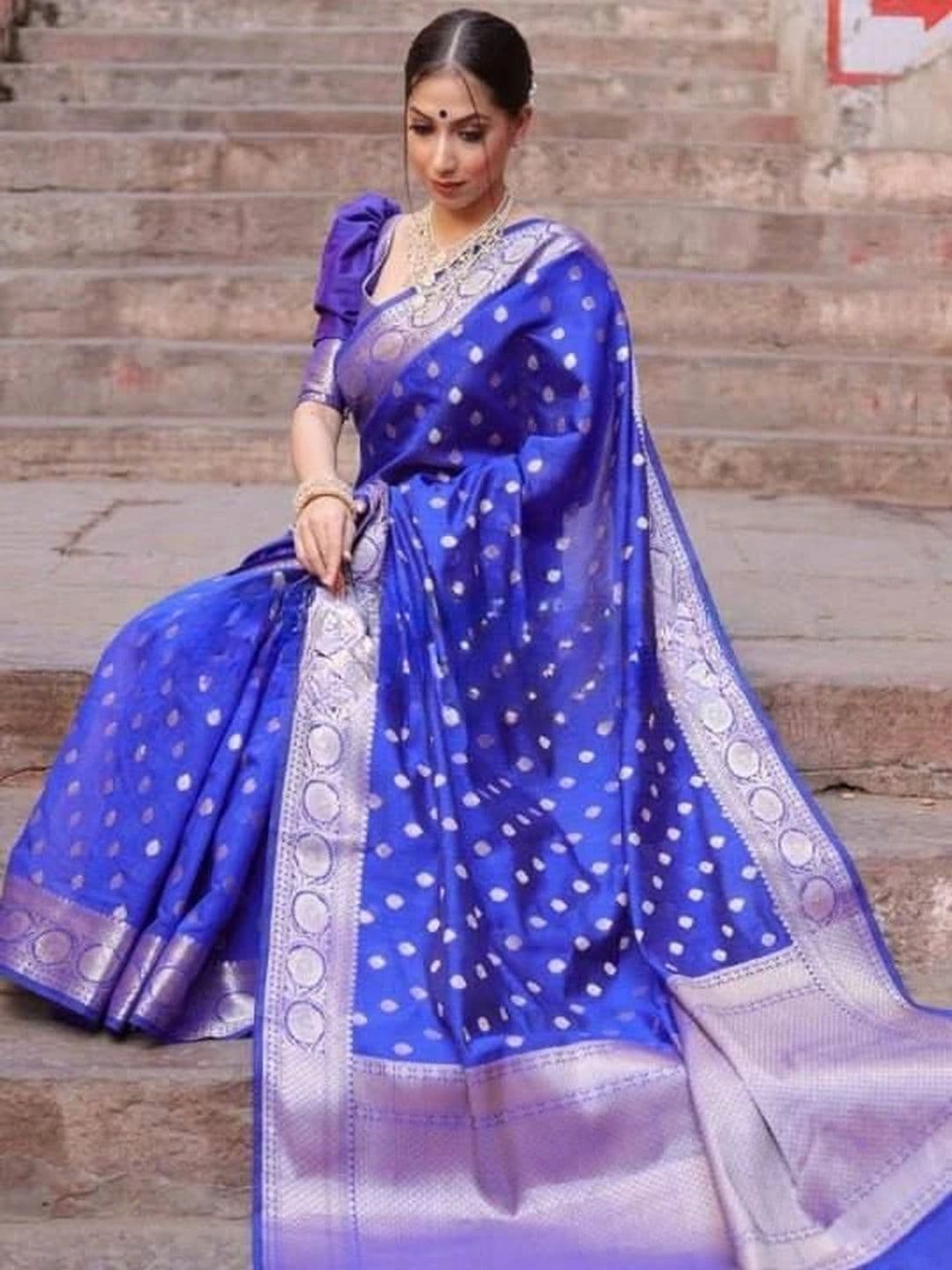 revika Woven Design Zari Art Silk Designer Kanjeevaram Saree - view 1