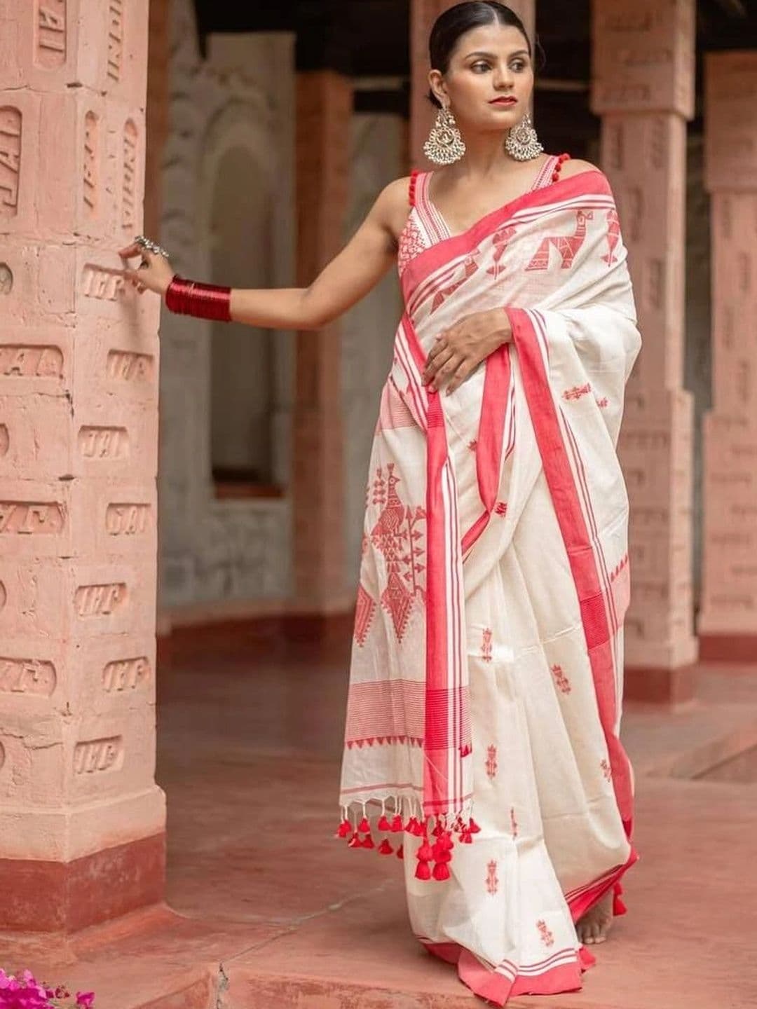 revika Woven Design Zari Art Silk Designer Kanjeevaram Saree thumbnail 3