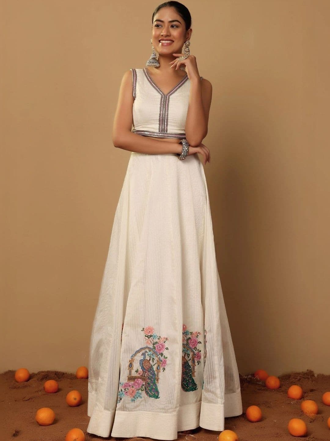SILCHIC Embellished Sequinned Ready to Wear Lehenga & Blouse With Dupatta thumbnail 3