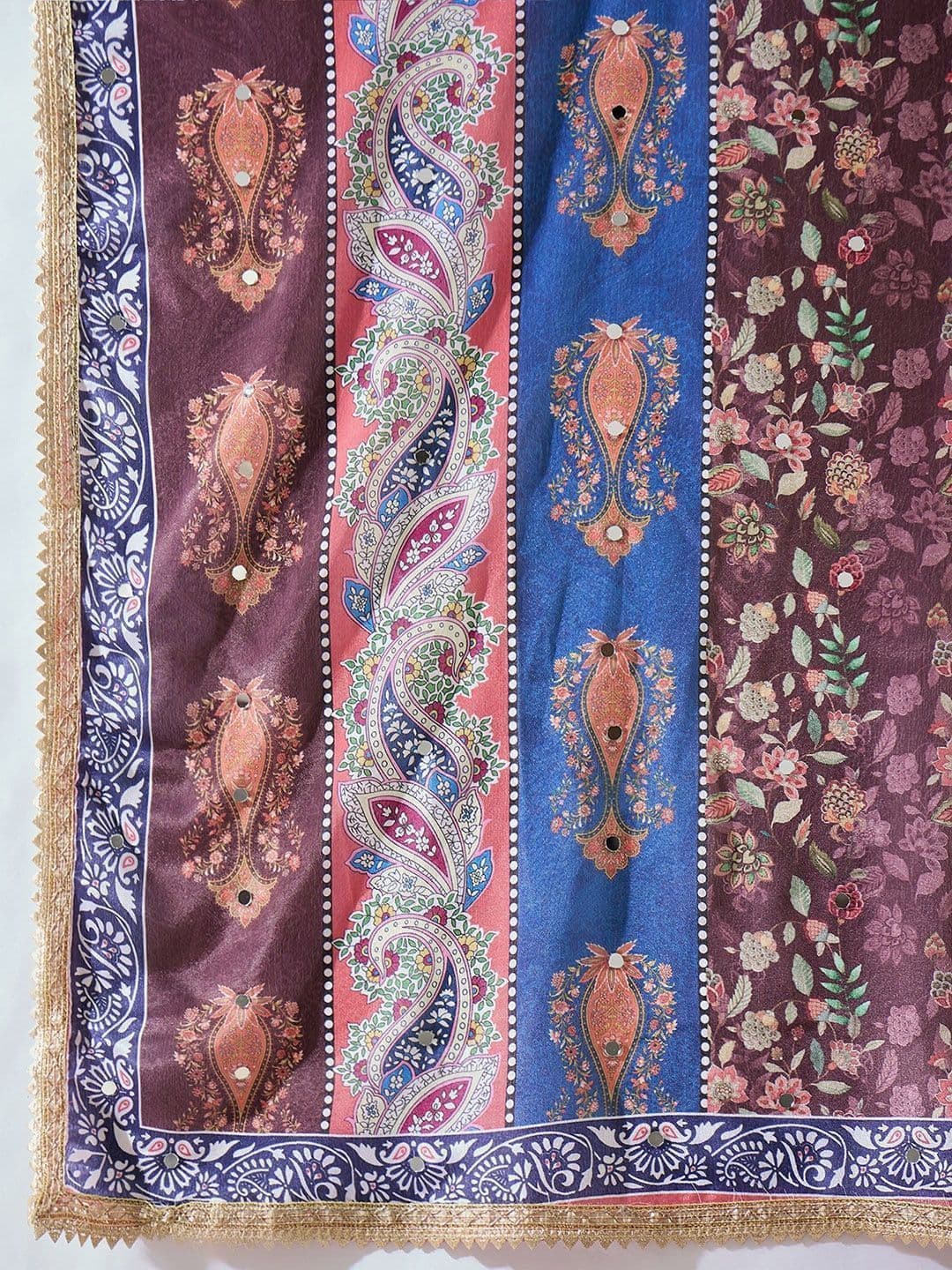 Varanga Women Floral Embroidered Kurta with Trousers & Dupatta thumbnail 4