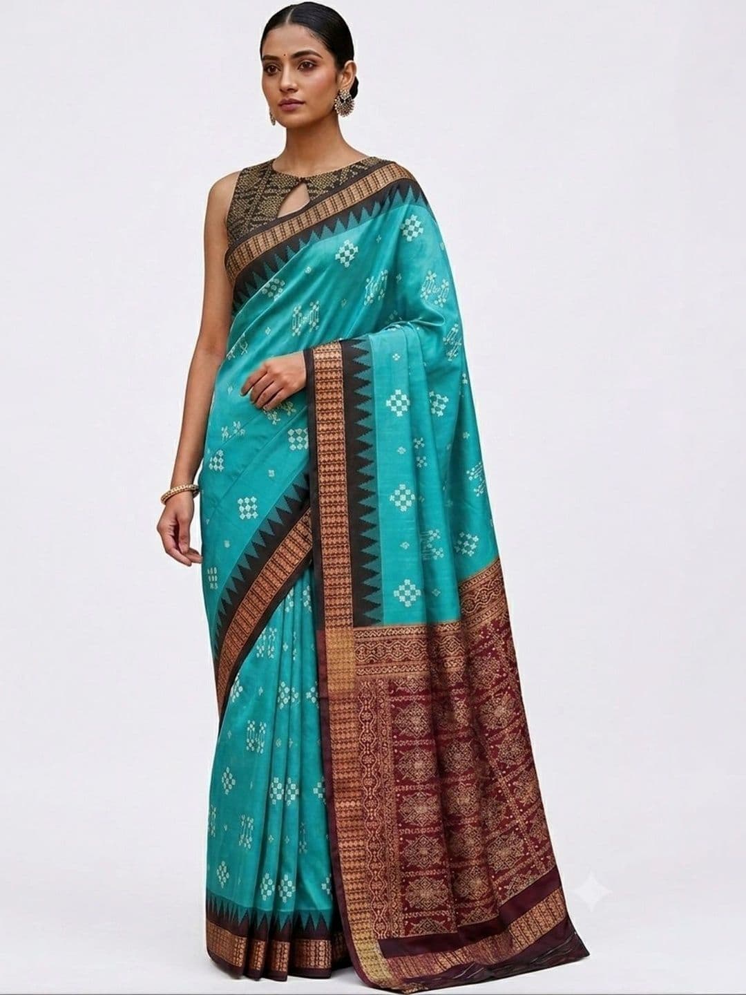 SHOPSILK Art Silk Sambalpuri Saree - view 1