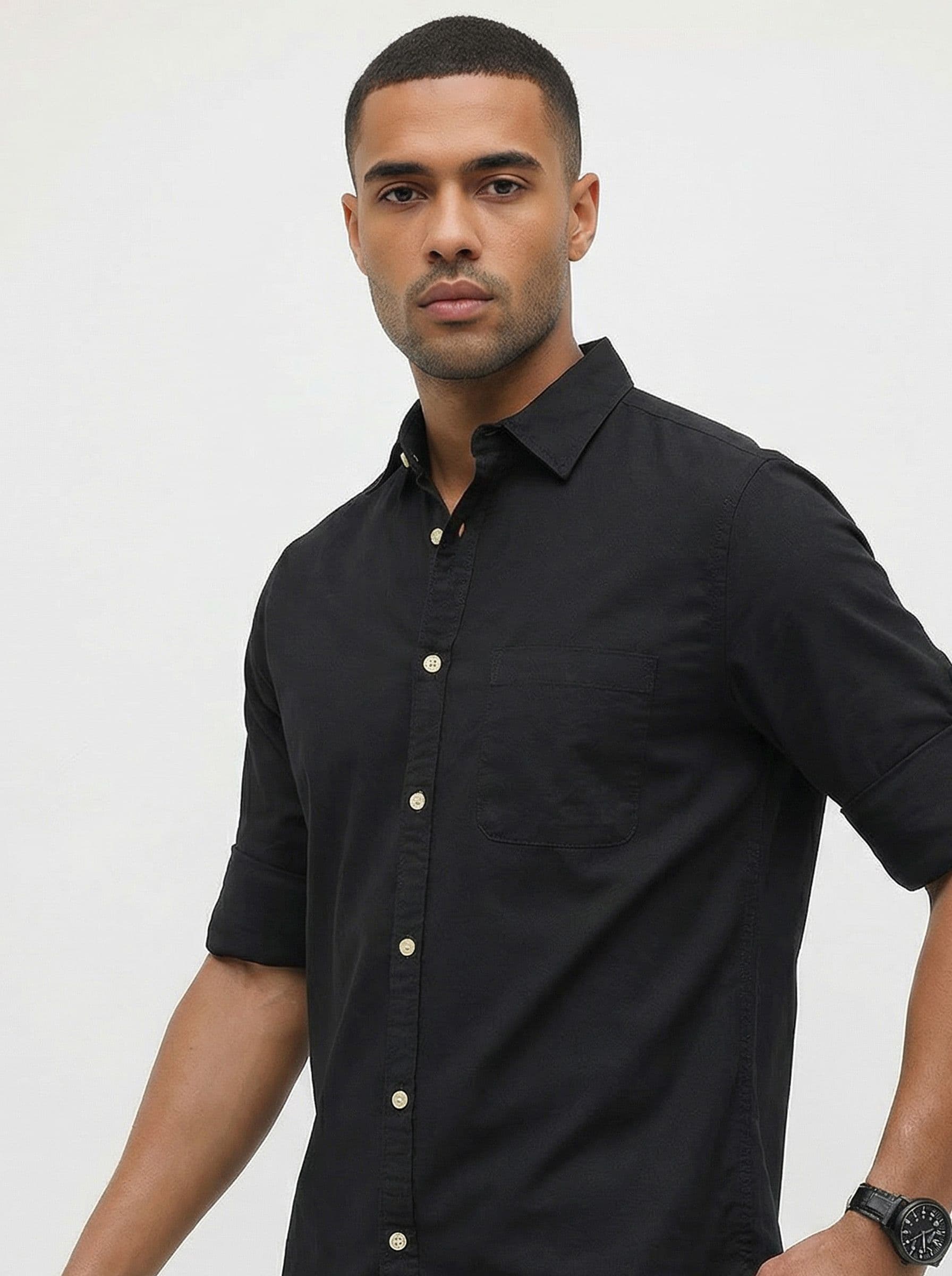 Roadster Life Co. Easy Drape Cotton Shirt - view 1