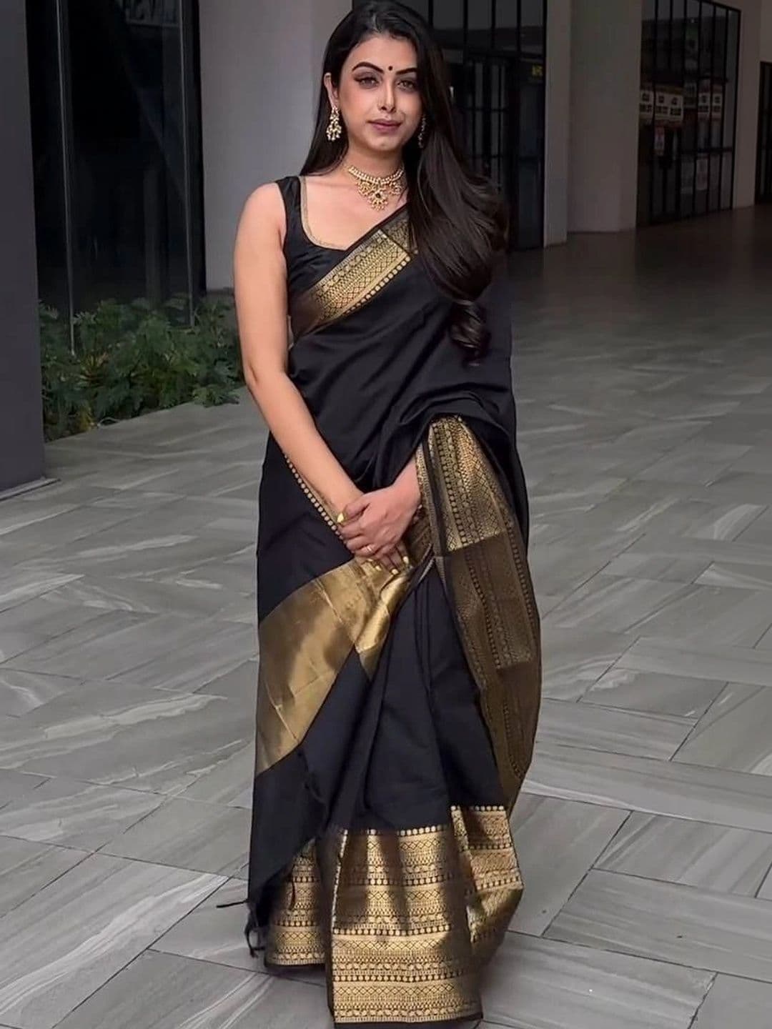 revika Woven Design Zari Art Silk Designer Kanjeevaram Saree - view 1